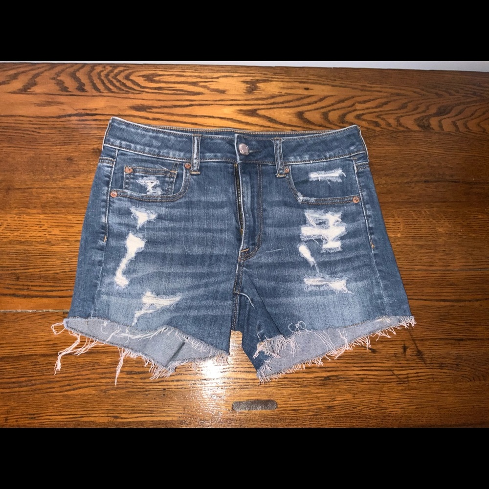 American Eagle Hi-Rise Super Stretch Jean Shorts